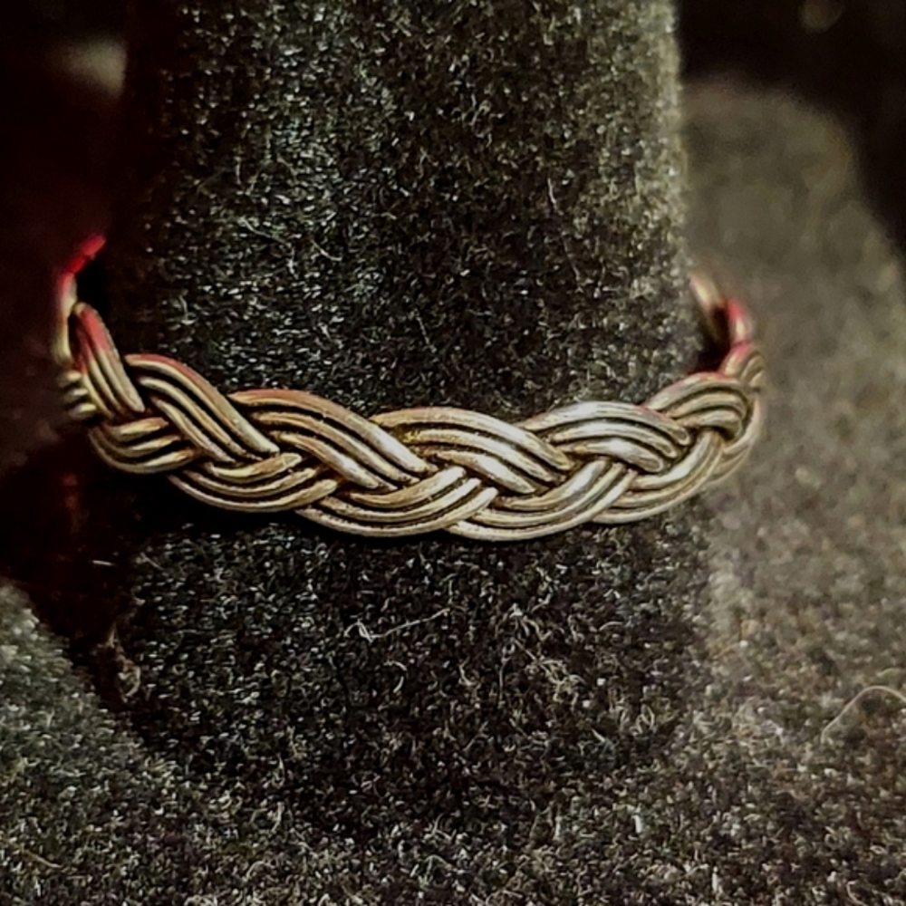 Braided Stackable Eternity Sterling Silver Ring S… - image 3